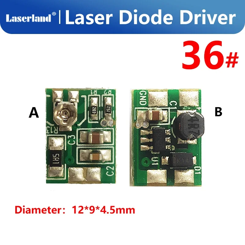 405-520nm Violet Blue Green Laser Diode Driver/ Circuit Board Power Supply 2.7-5V