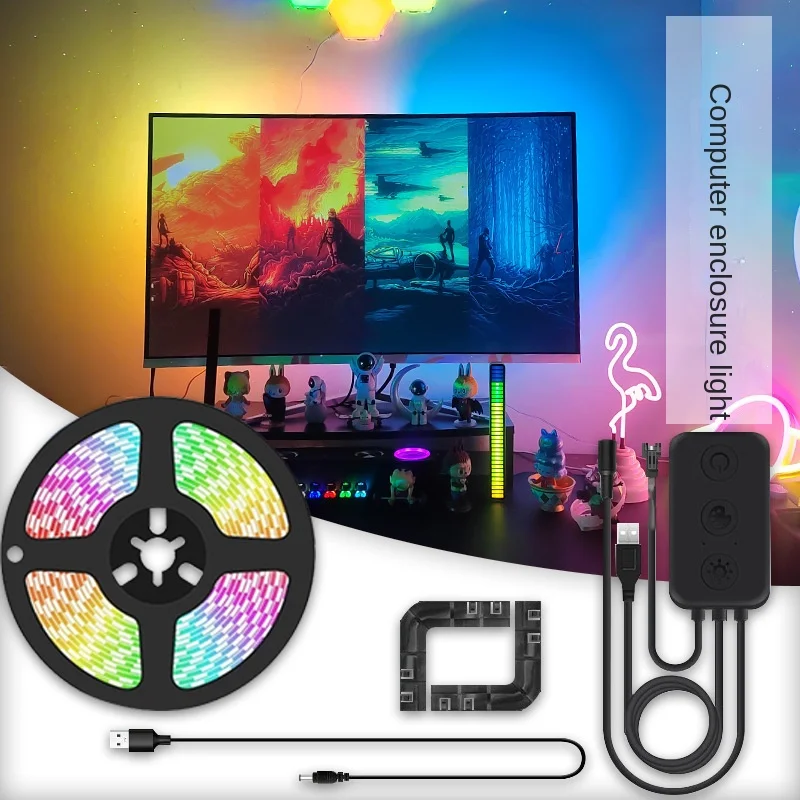 

LED RGBIC smart light strip PC display screen synchronization music atmosphere light APP control TV background wall