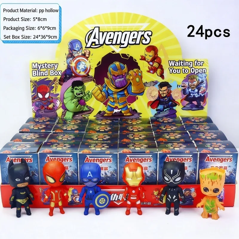 

Набор игрушек-сюрпризов «Мстители»: Железный человек, Человек-паук, ручная работа, коллекционные фигурки, тайная коробка, игрушки-сюрпризы для детей