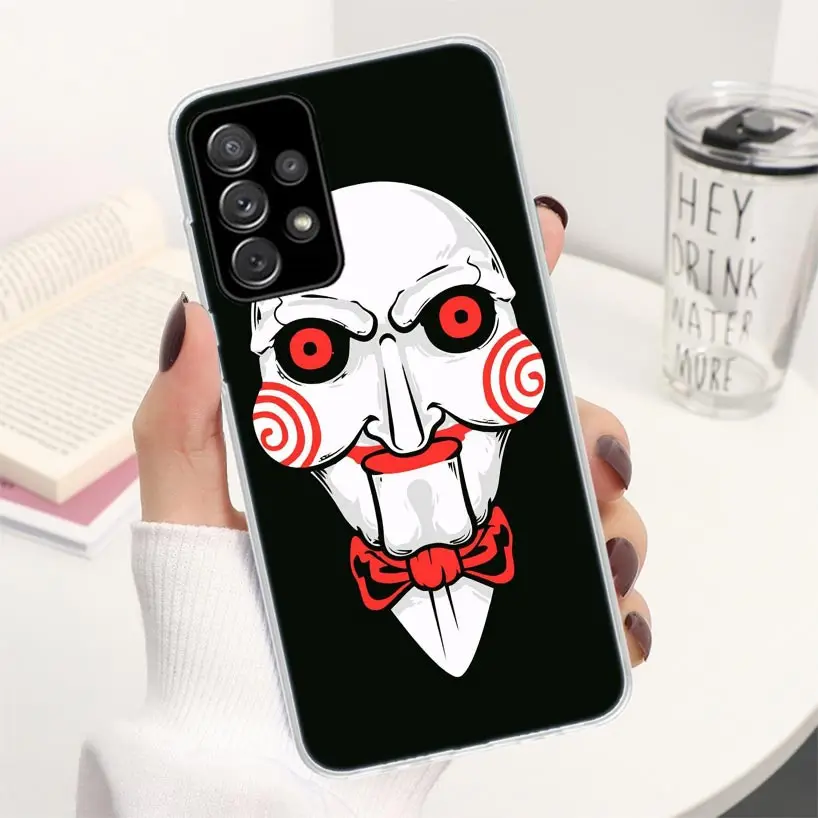 The Jigsaw Killer Horror Coque Phone Case For Samsung Galaxy A51 A50 A71 A70 A41 A40 A31 A30 A21S A20E A10 A11 A01 A6 A7 A8 A9 +