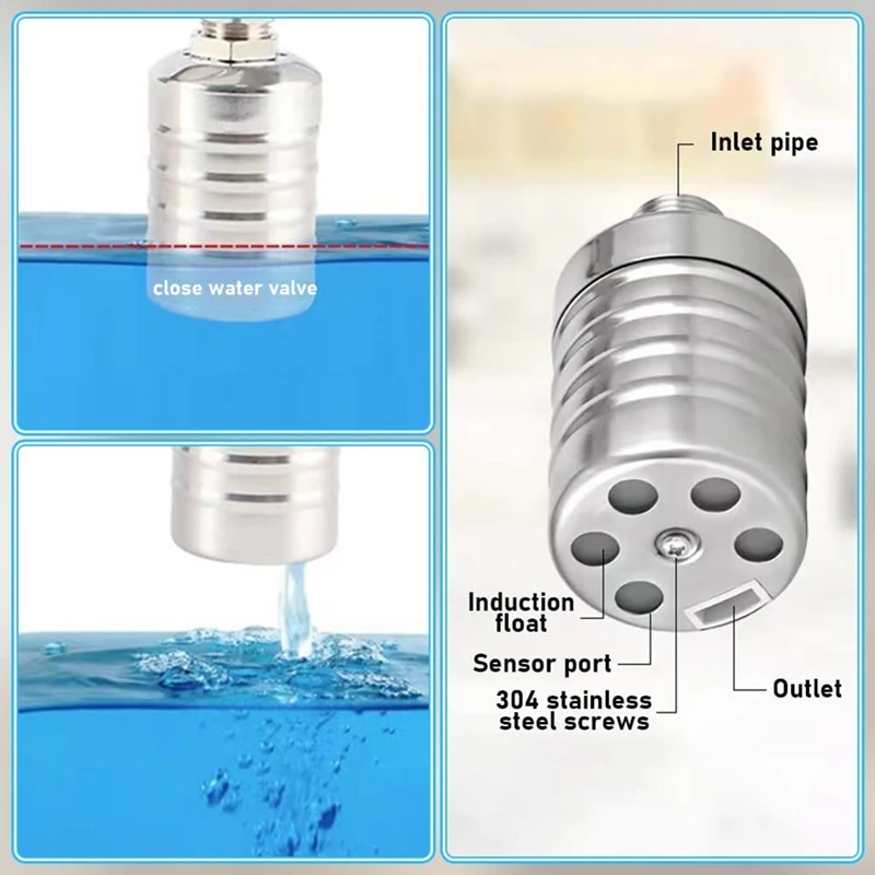 ABUL-2Pcs Fully Automatic Water Level Control Float Valve, Water Level Controller For Water Tank