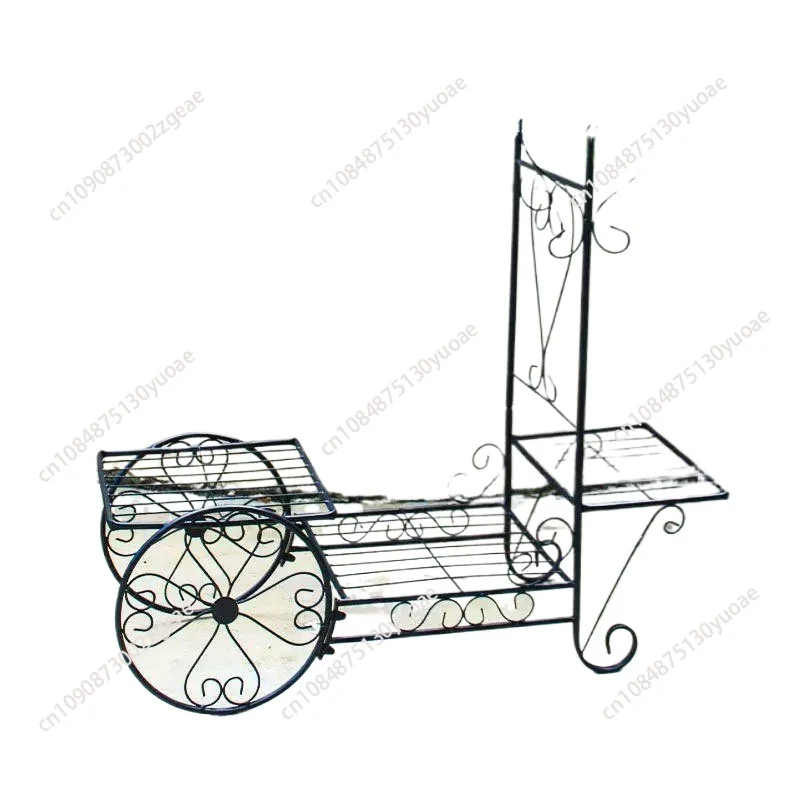 Multi-layer Flower Stand Iron Living Room Assembly Flower Stand Balcony Indoor Iron Flower Stand