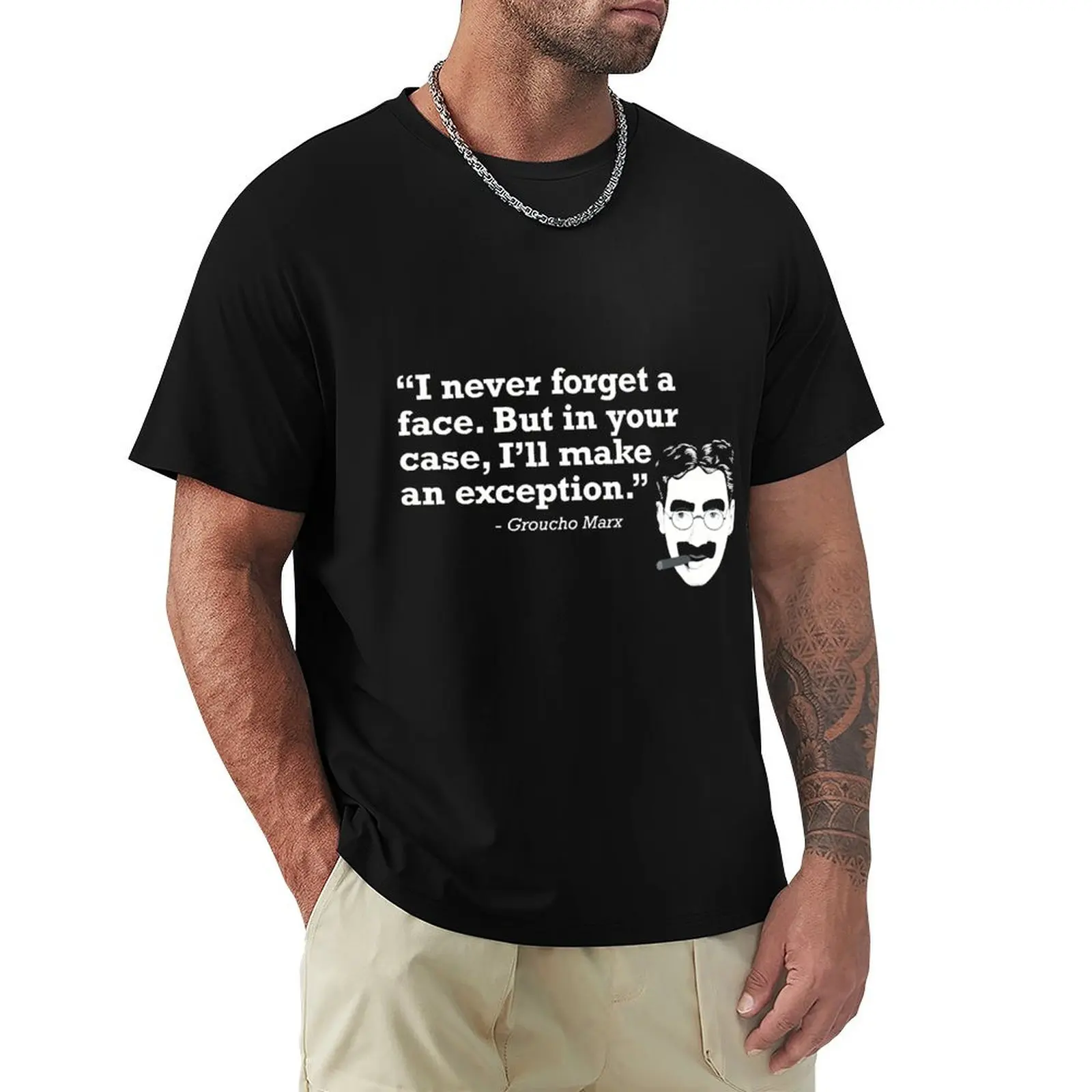 Groucho Quote T-Shirt Simple Graphic Design T-Shirt