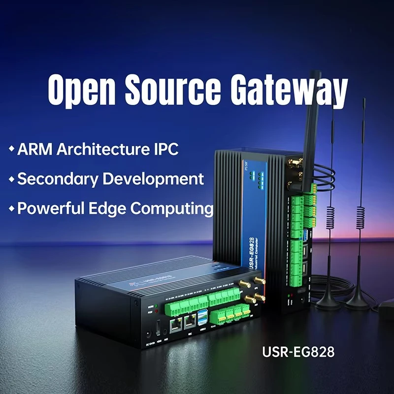 for Embedded Industrial Computer -A55 4-core 64-bit CAN RS485 IO Ethernet Interface USR-EG828 20.04 4GB