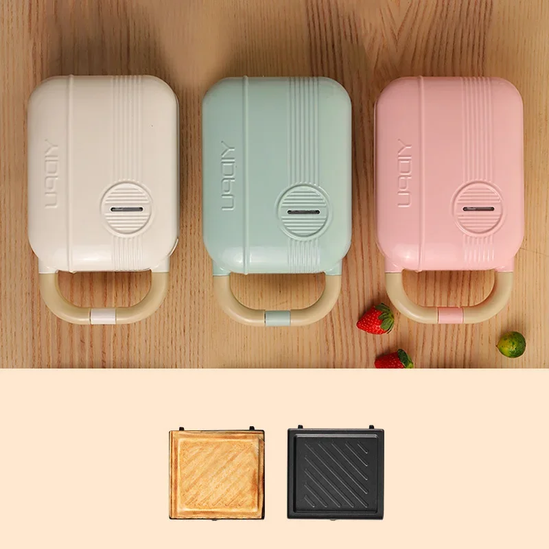 Breakfast Machine 1PC Saming Metallurgical Machine Multi-functional household 3-in-1 Waffle Maker Interchangeable discs