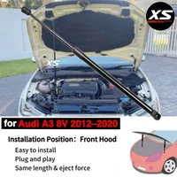 Amortiguador de Gas para Capó Delantero 8V0823359 para Audi A3 8V 2012-2020, Soporte de Elevación, Resorte de Gas, Amortiguador, Varilla de Soporte, Cilindro