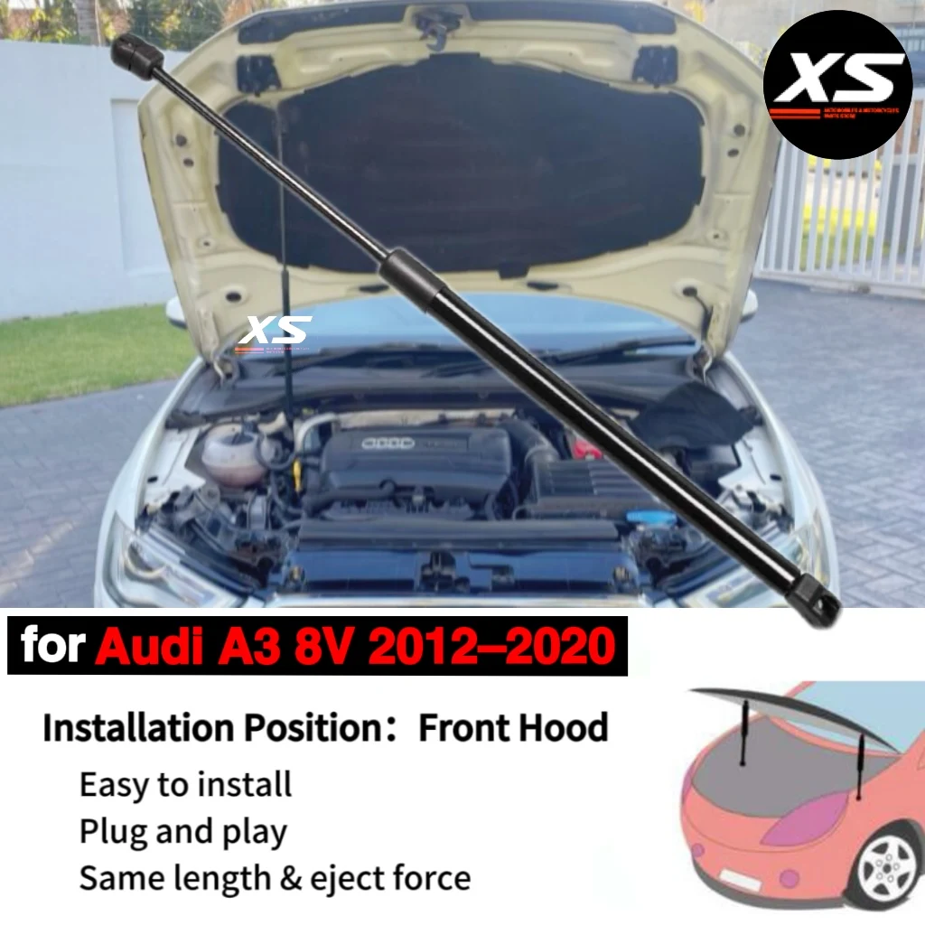 Amortyzator maski 8V0823359 do Audi A3 8V 2012-2020, przedni wspornik podnoszenia maski, sprężyna gazowa, amortyzator, rozpórka, cylinder, siłownik