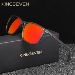 KINGSEVEN Men Sunglasses Polarized Anti-Glare Mirror Lens Rectangle Women UV400 Comfort Eyewear Accessory