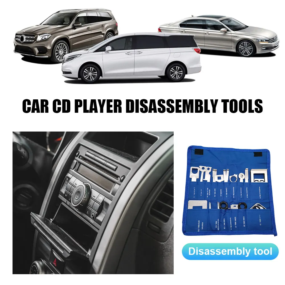 Car Radio Removal Key Tool Kit Metal Stereo CD Repair Hand Tools Set Auto Radio Repair Removal Tool Car Audio Repair Tools