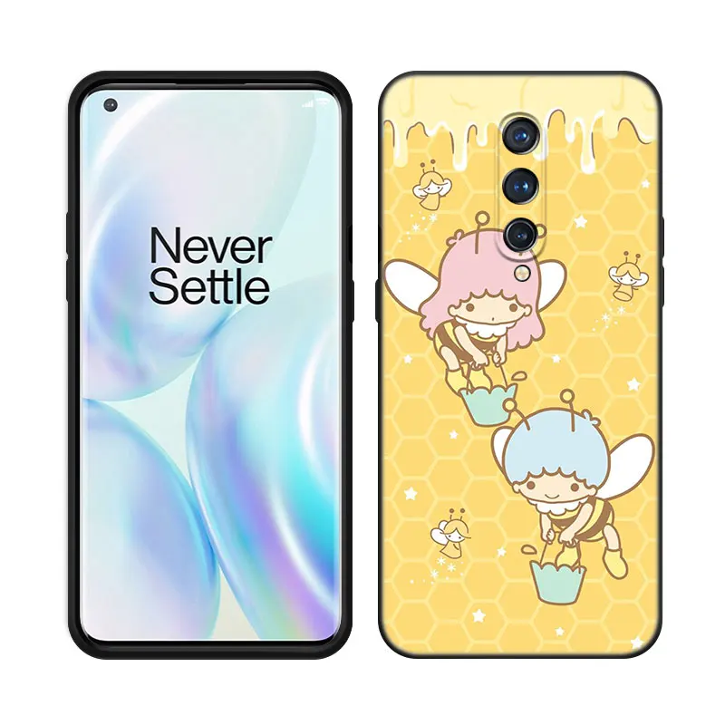 The Little Twin Stars Phone Case For OnePlus 9 10 ACE 2V Pro 9RT 10T 10R 11R Nord CE 2 3 Lite N10 N20 N30 Black Silicone Cover