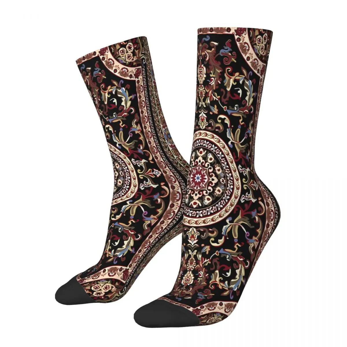 Vintage Antique Persian Carpet Print Sock Printed Man Polyester