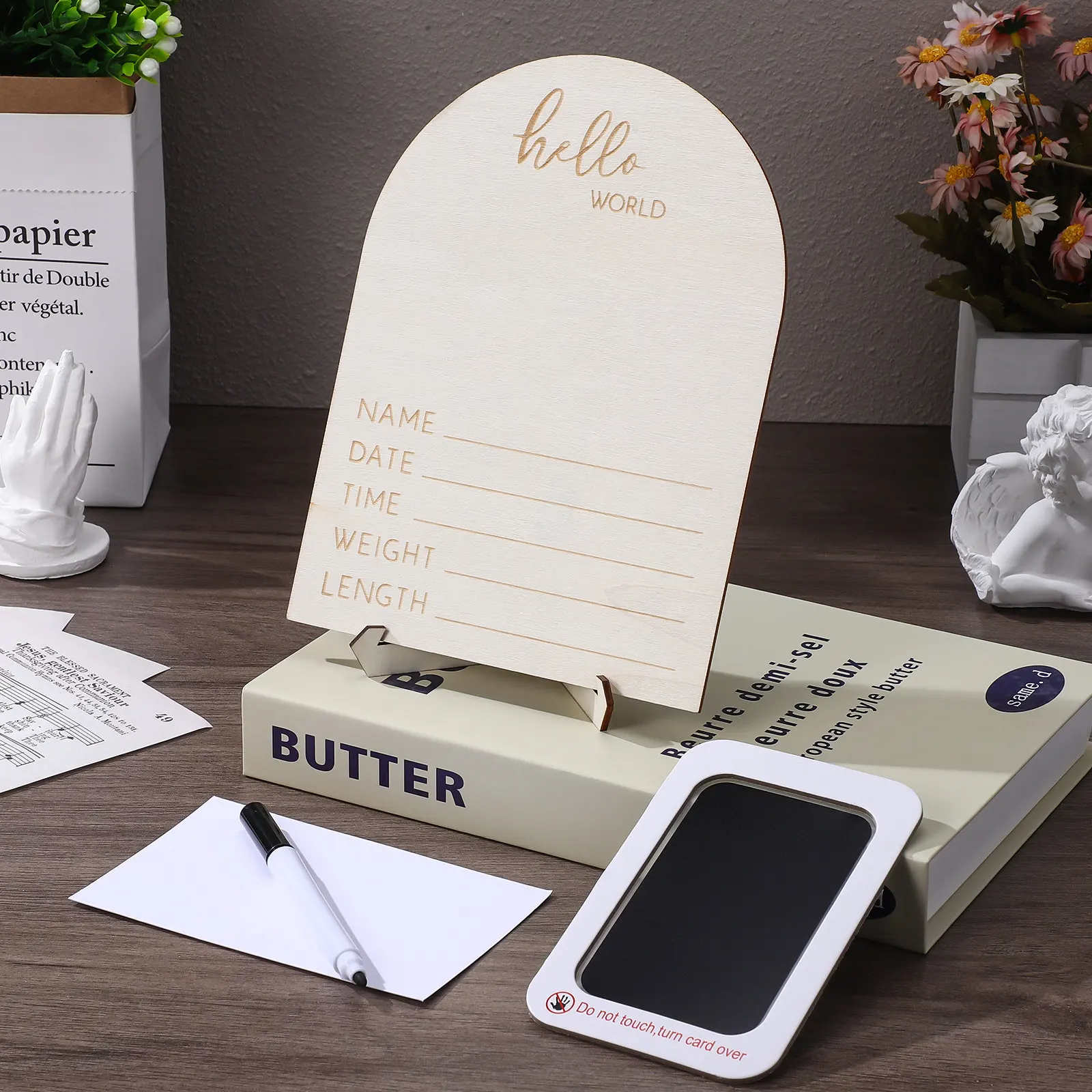 Bingkai Foto Kayu untuk Dekora - Baby Nursery Frames ulasan dan harga