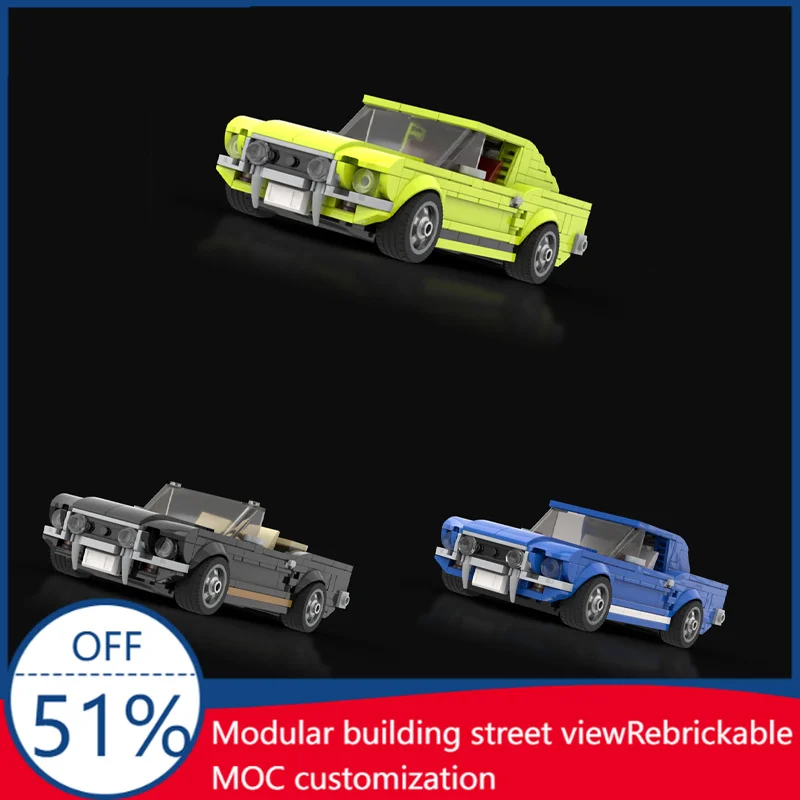 

Classic Sport Car MOC Model Building Blocks Educational Diy Assembly Toy Halloween Gift For Boy And Customize Collection Display