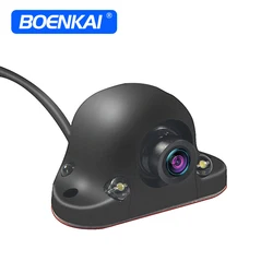 BOENKAI 12V Waterproof CCD 3089 Night Vision Adhensive 4 Pin Front Back Side Rear View Blind Spot Car Camera Backup Parking