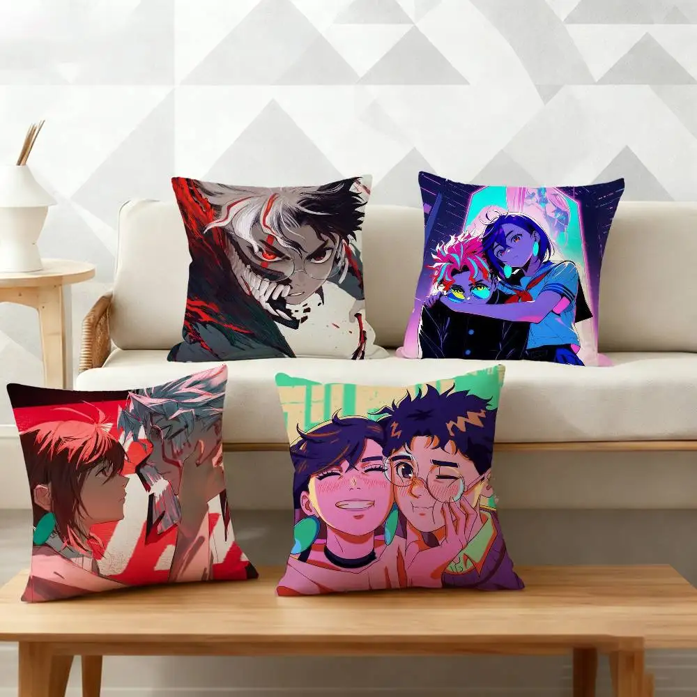 

Okarun momo DandadanS Pillow Case for Sofa Living Room Home office Decor Protective Cover