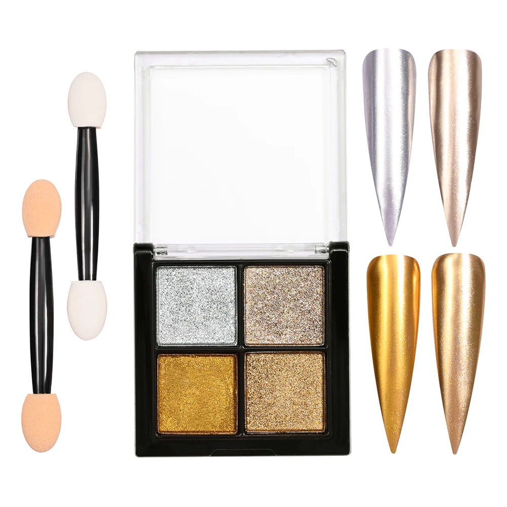 40 farben Feste Reiben Pulver Palette Set Atemberaubende Gradienten Wisch Klopfen Nagel Pigment Französisch Ombre Nagel Staub Diy Dekoration # 5