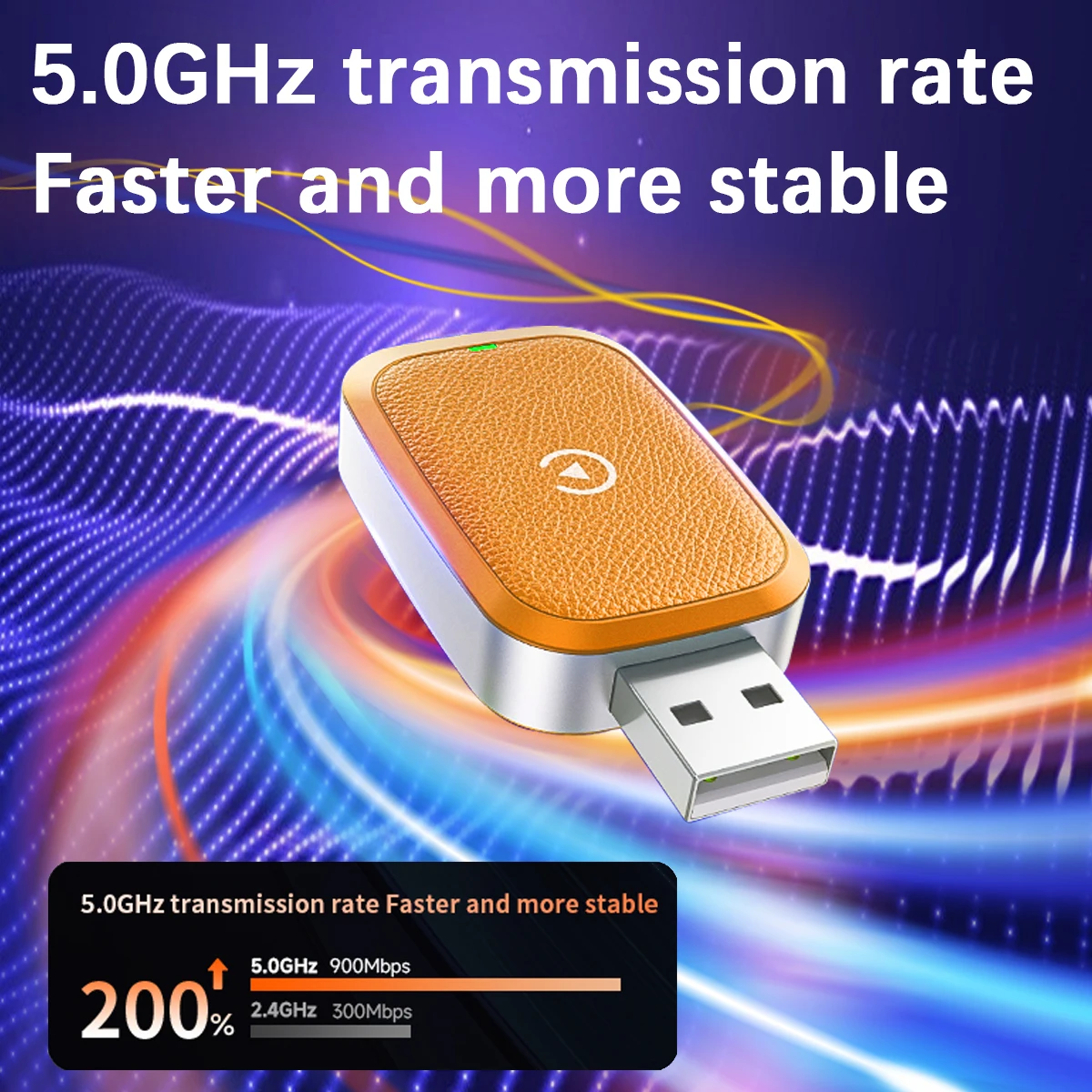 Mini Wireless Carplay adapter, a portable Carplay adapter converted to wireless Carplay, is used in cars with built-in CARPLAY