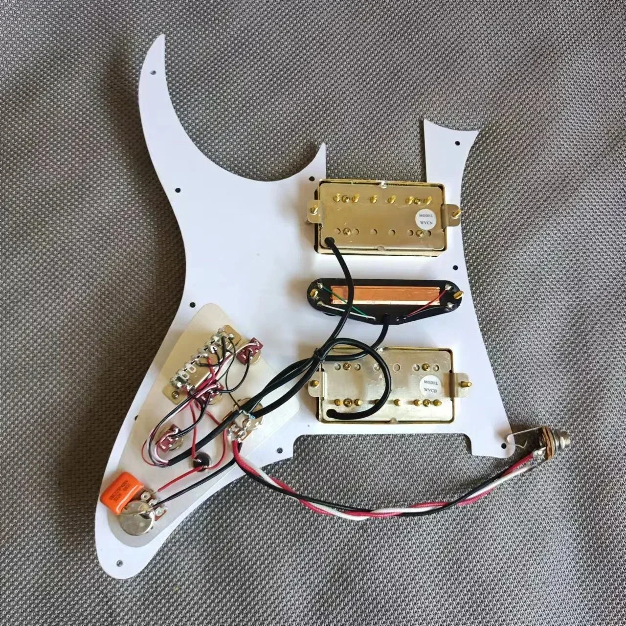 RG Prewired Loaded Pickguard Gold WVC Alnico V and Mini Humbucker Pickups Coil Split Guitar High Output Pickup 3 Single Cut