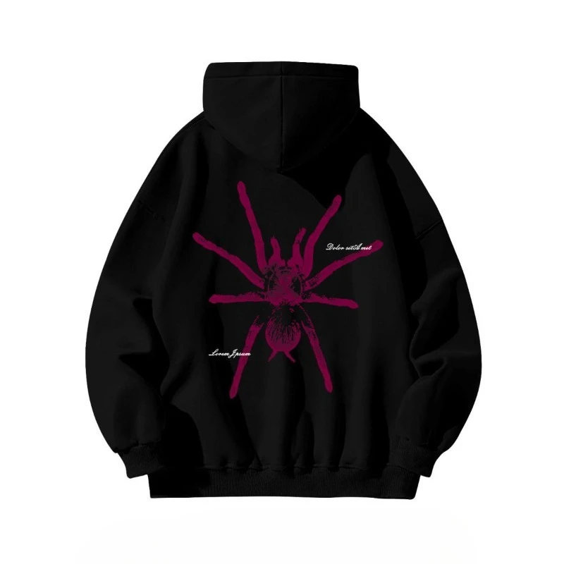 2025 هوديس سبايدر ترحيب صفقة جديدة في ملابس الشارع المضحكة ملابس Y2k ملابس D بلوزات دافئة للرجال