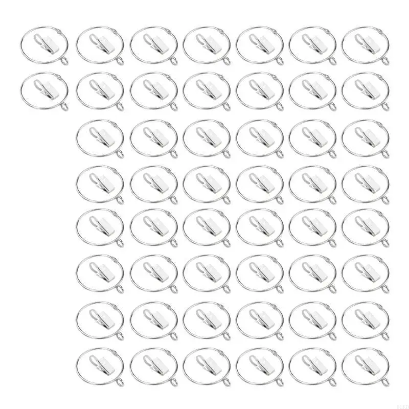 62KD Stainlessed Steel Curtain Hooks With Clips Optional Package Curtain Hooks Hanger