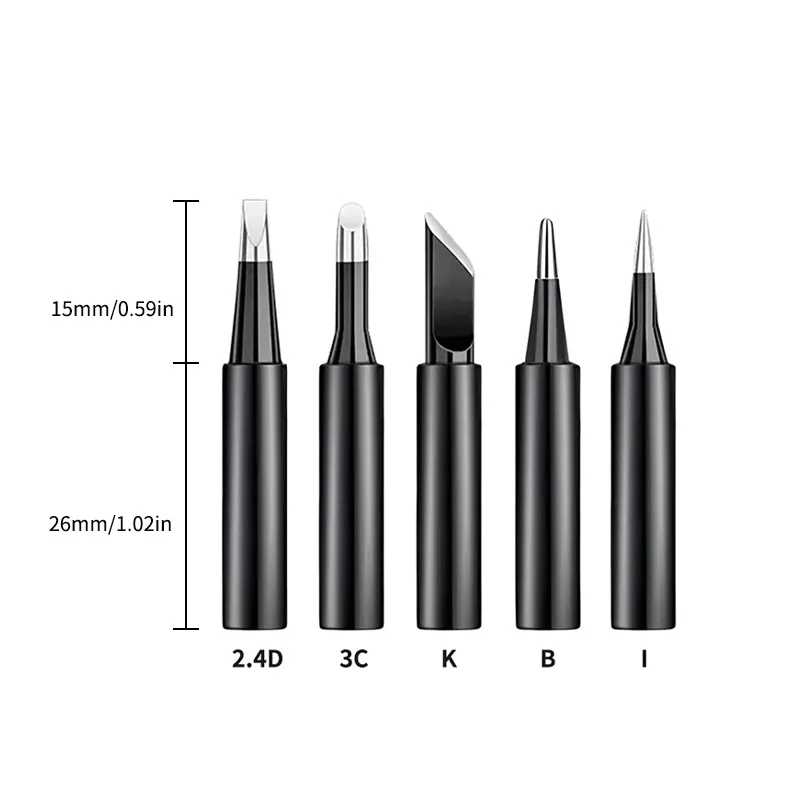 1 قطعة/الوحدة الأسود خالية من الرصاص سبيكة لحام تلميح 900M-T-I 900M-T-IS 900M-T-K لحام محطة لحام الحديد نصائح