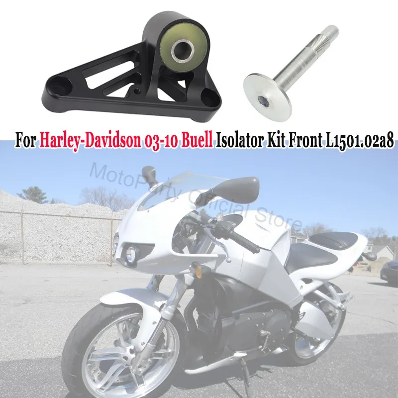 Kit de Aislamiento Delantero L1501.02a8 para Harley-Davidson 03-10 Buell, Reemplaza el Soporte de Motor Desgastado XB9 XB12 Lightning Firebolt Ulysses
