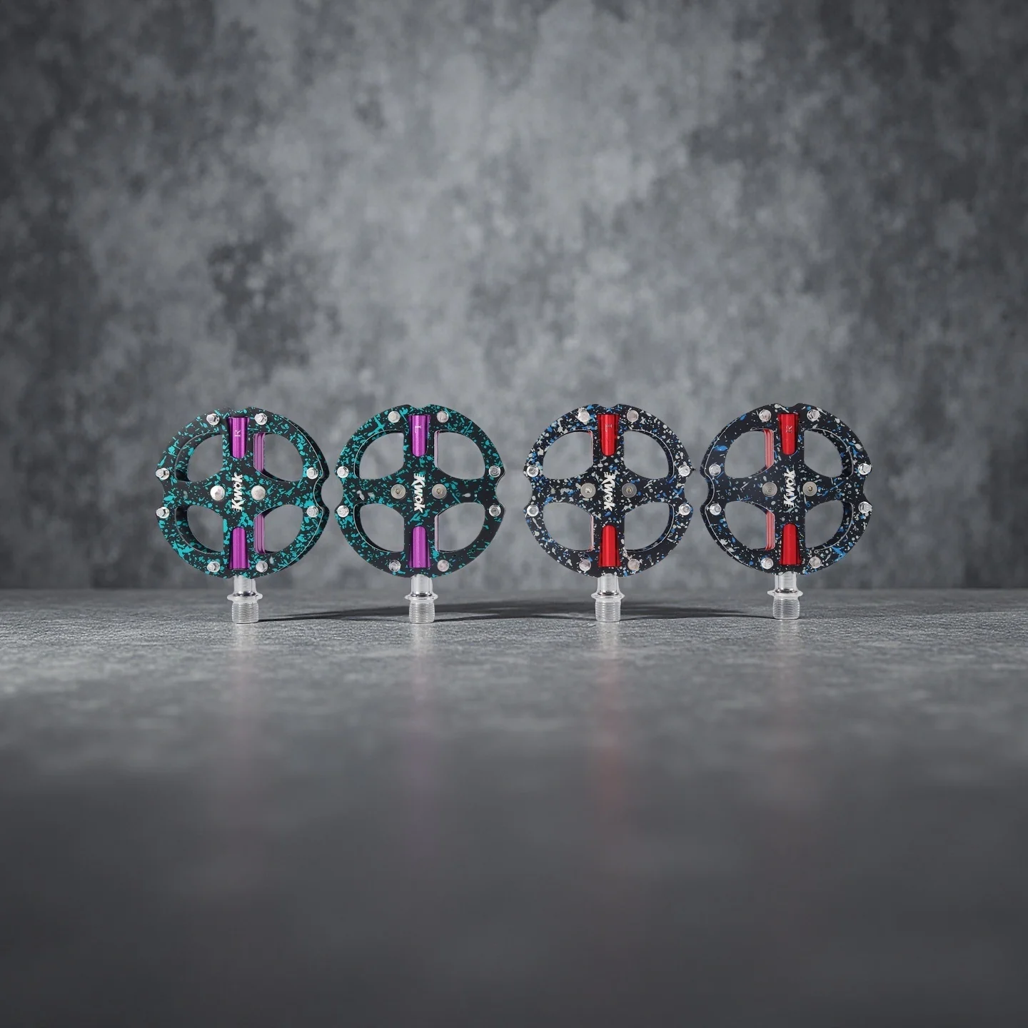 

Kwok 3 Bearing Bicycle Pedals Aluminum Alloy Ultralight MTB Road Pedal Light Weight Bike Pedals Non-slip Pedals Cycling Platform