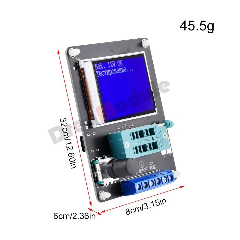 GM328A LCD Transistor Tester Diode Capacitance Voltage Frequency Meter PWM Square Wave Signal Generator Capacitor Leakage Tester