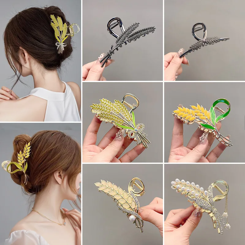 Hochwertige Quasten-Haarspangen Exquisite Vollstrass-Haarklammern Mädchen-Haaraccessoires Kopfschmuck