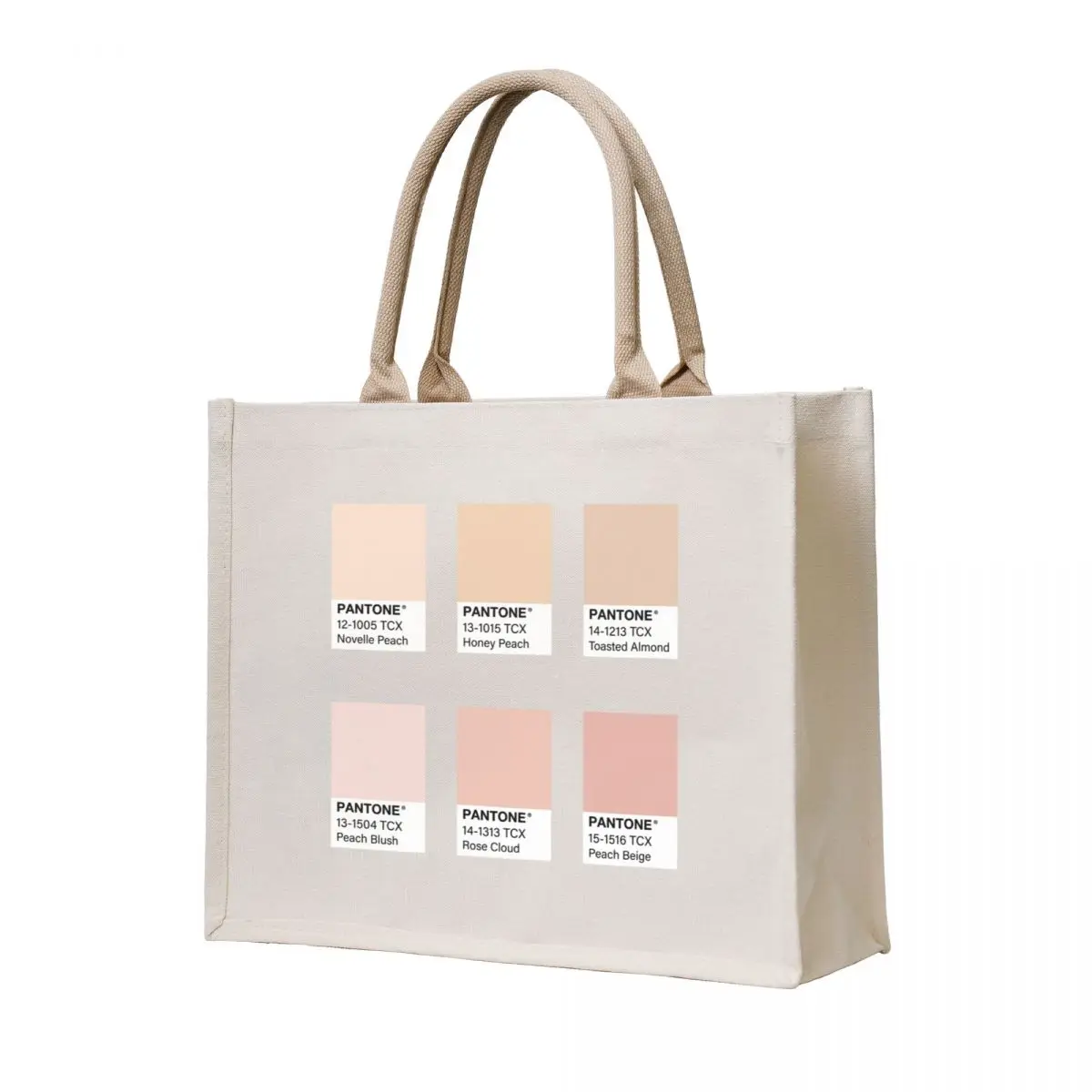 

Nude Pink Pantone Color Swatch Pack Tote Bag Shopper bag canvas bags Big bag women