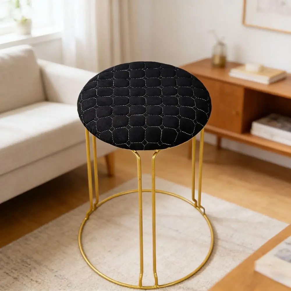 2Pcs Minimalist Thick Round Cushion Universal Solid Color Seat Mats Soft Material Anti-Slip Chair Cover Bar Counter
