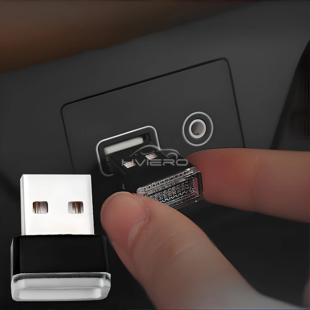 Tragbare Mini Usb Light Room Modeling Car Ambient License Plate Lamp Neon Interior Auto Decoration Room Welcome Night Flashlight