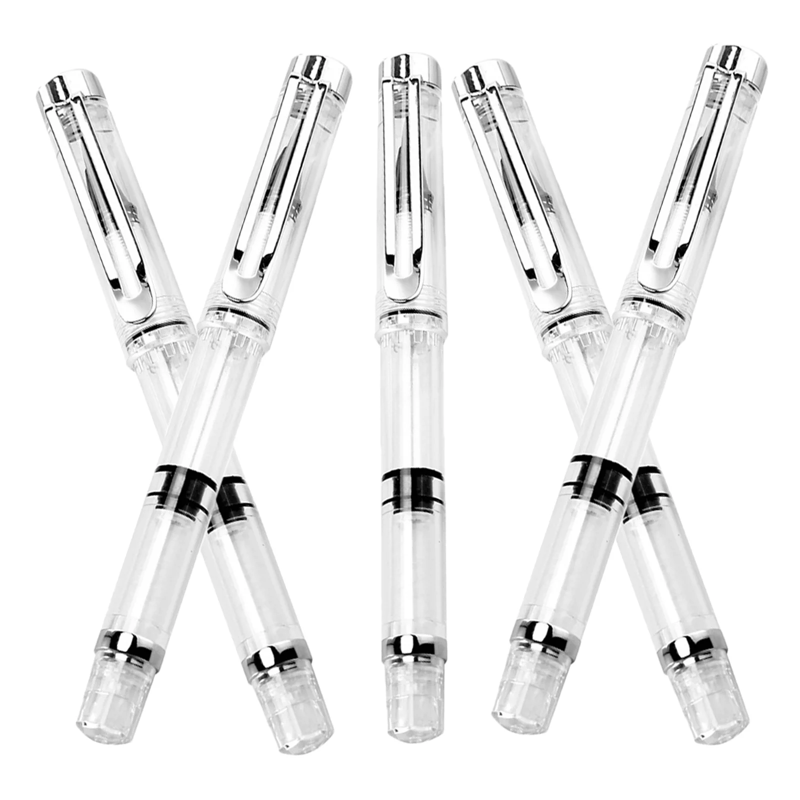 

5Pcs Watercolor Brush Pens Calligraphy Brush Pens Refillable Drawing Painting Office School Stationery Office School Stationery