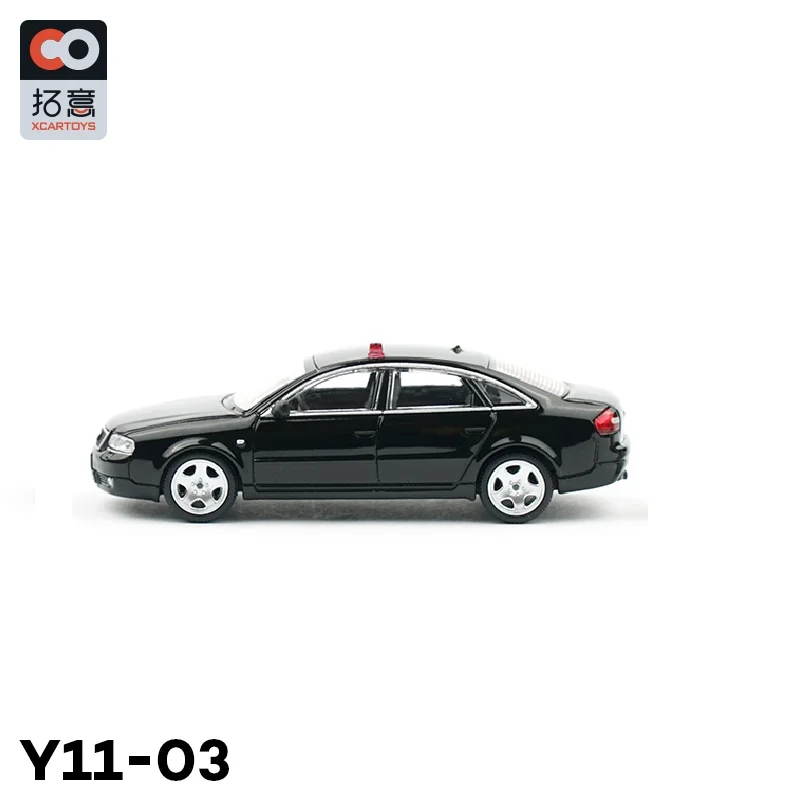 Xcartoys 1:64 Ao-di A6 (C5) Y11-03 Black Police Alloy Simulation Model Car