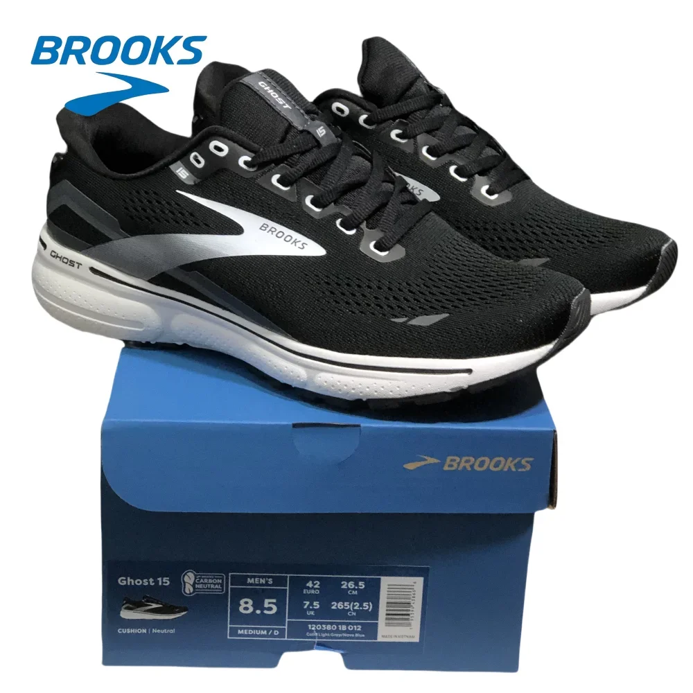 Brooks Men's Ghost 15 Neutral Running Shoe Offers Maximum Cushioning And Shock Absorption For Long-Distance Runners