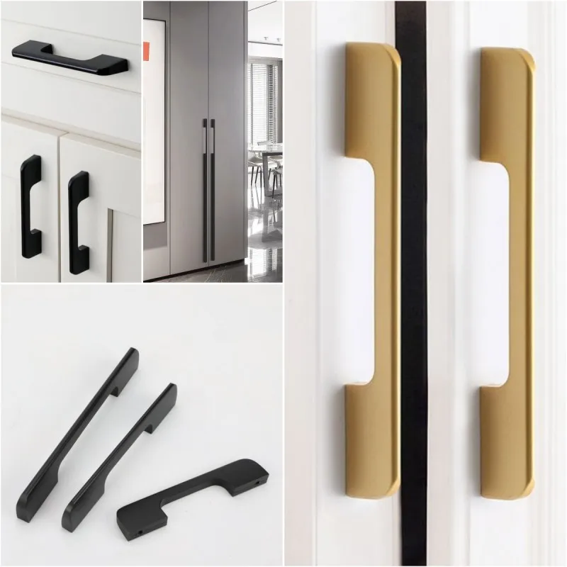 

Gold Long Furniture Handles Kitchen Accessories Drawers Handle Cabinet Knobs and Aluminium Alloy Wardrobe Door Pull Hardware