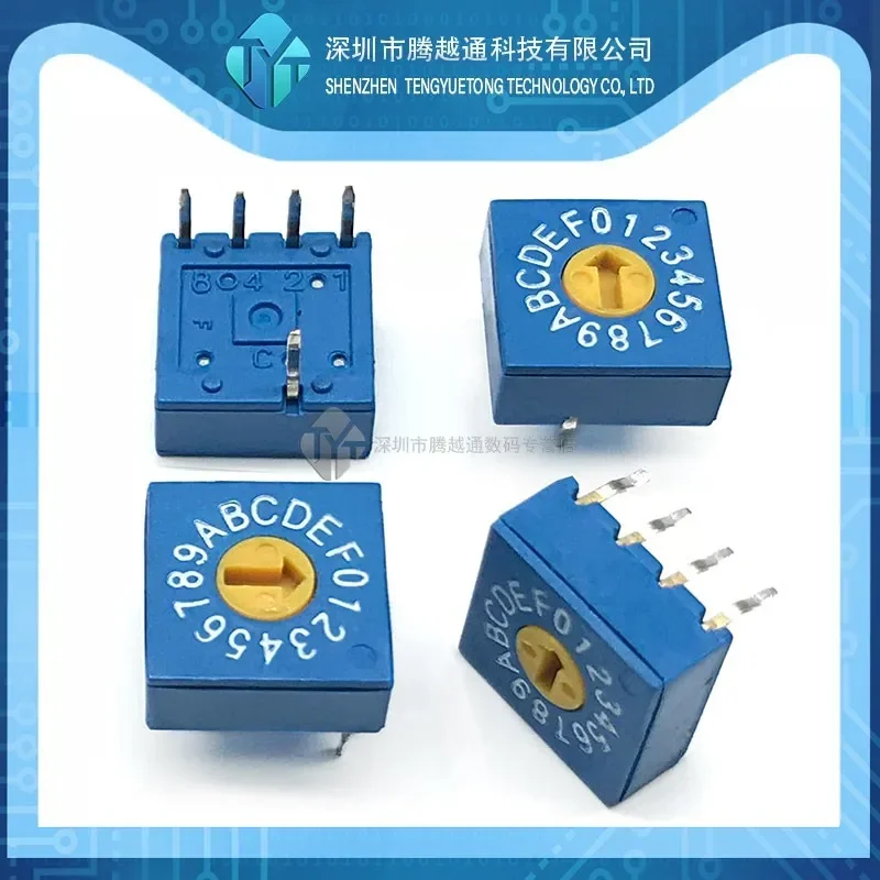 2/5PCS/lot 0-F Rotary Encoding Switch DIP Switch 16 Position PCB Encoding Switch 8421C Positive Code 4:1