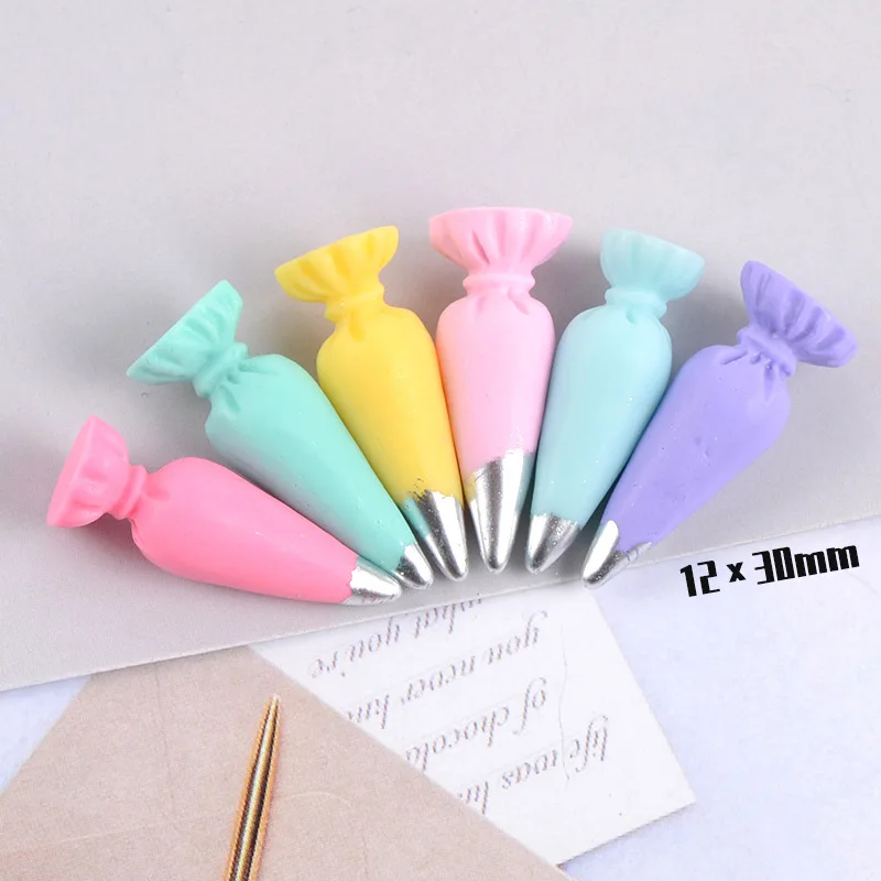 Mix 10/12pcs Mini Baking Tools Cream Pastry Bag Resin Earring Charms Funny Cute Bracelet Keychain Small Pendant DIY Jewelry Make