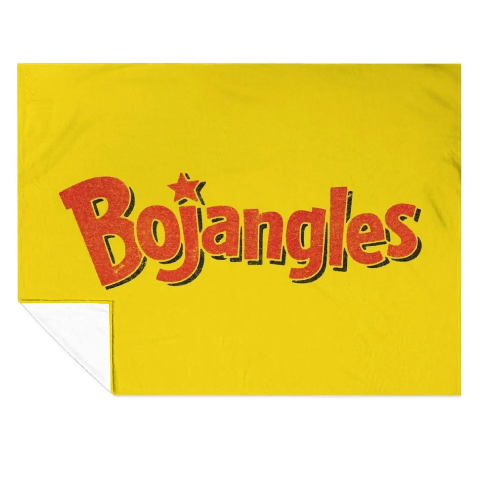

Bojangles - Vintage Faded Texture Logo Throw Blanket Weighted Moving Retros Travel Blankets