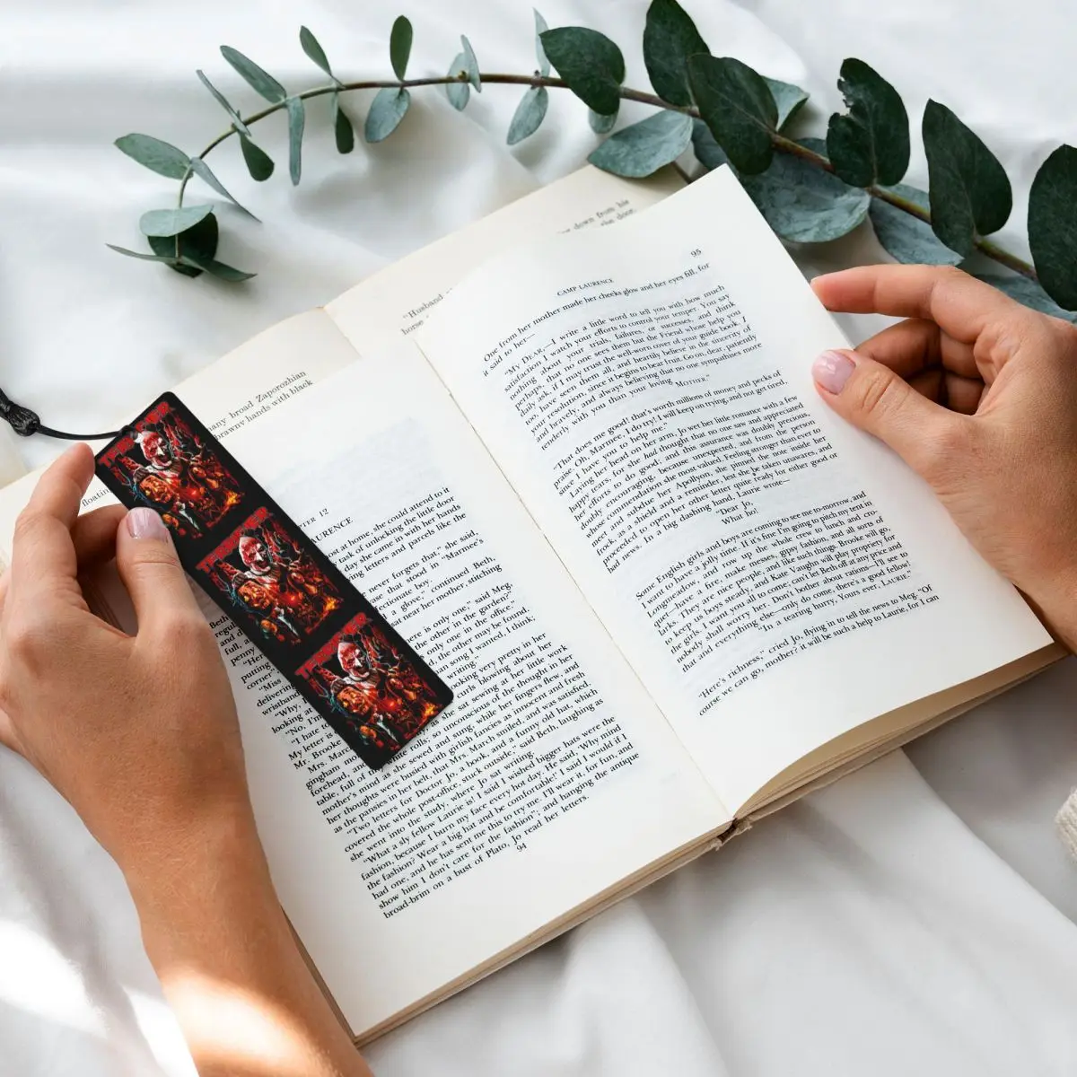 Bloody T-Terrifiers Bookmarks For Books Stationery Cute Scary Horror Movie Reading Accessory Perfect Students Gifts Book Mark