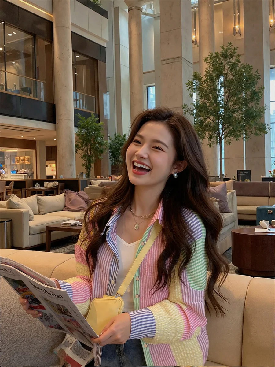 طويلة الأكمام المرأة الصيف قميص المرقعة الديكور الصالحة للأكل شجرة الفطريات الدانتيل طوق ربطة القوس فيونكة تقليم الحلو لطيف بسيط الأساسية لينة الإناث #2