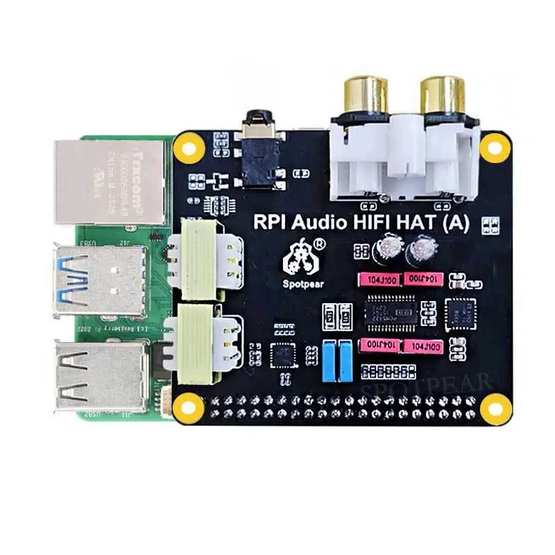 1 Buah Aspberry Pi 5 PCM5122 I2S HIFI Kartu Suara Ekstensi DAC Juga Mendukung PI4/PI3/Zero Seri Penuh