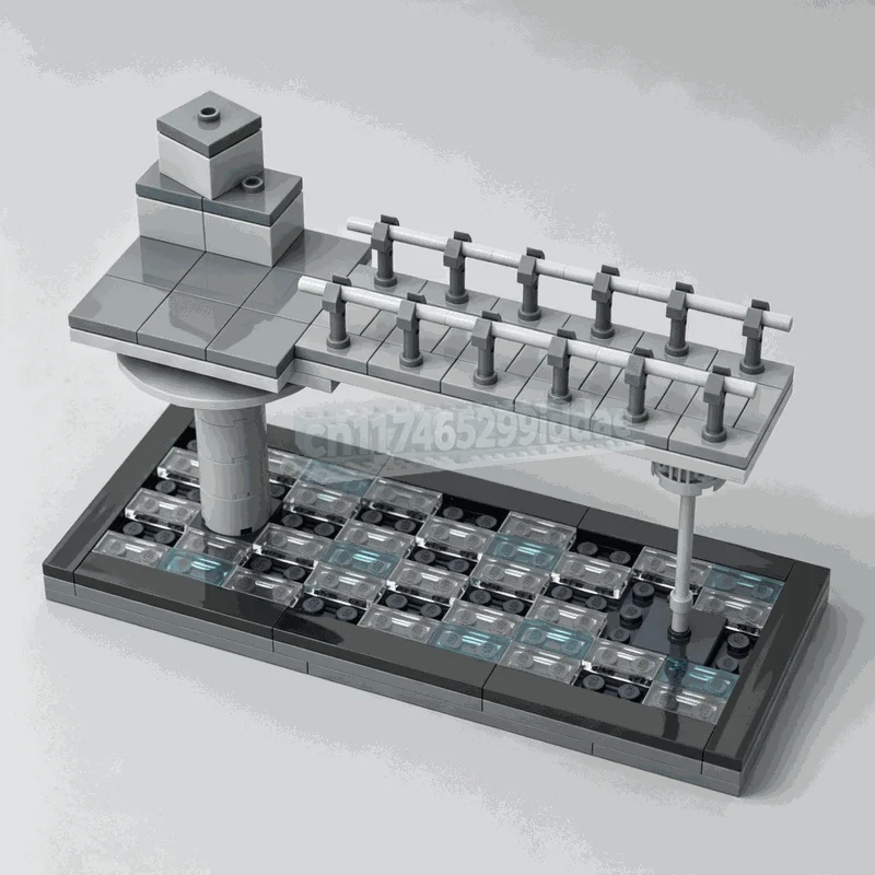 115PCS Mini Kamino Platform Display Scene MOC Building Blocks DIY Creative Assembly Sci-Fi Architecture Gift Collectible Playset