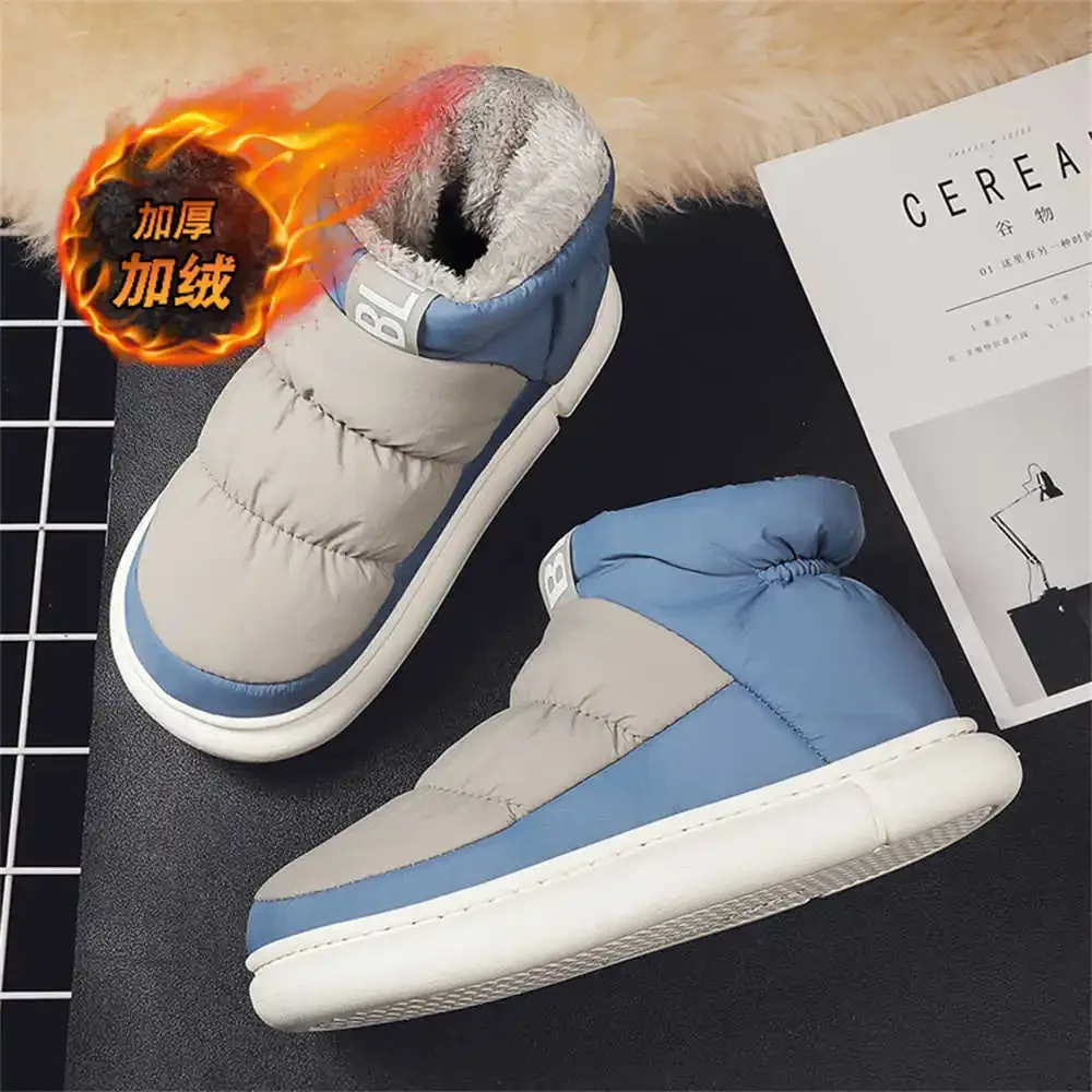 Snow Boot 36-40 High Top Sneakers Woman Spring-autumn High Boots Shoes Blue Booty Woman Sports Zapatiilas Sneachers