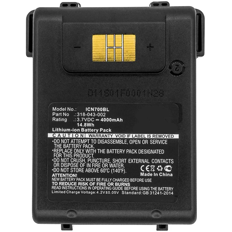 4000 мАч подходит для сканера штрих-кода Intermec CN70e 1000AB01, аккумуляторы для бытовой электроники, аксессуары и детали, аккумуляторы
