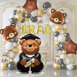 5-piece oversized graduation season Dr. Brown Bear themed party decoration graduation atmosphere balloon set