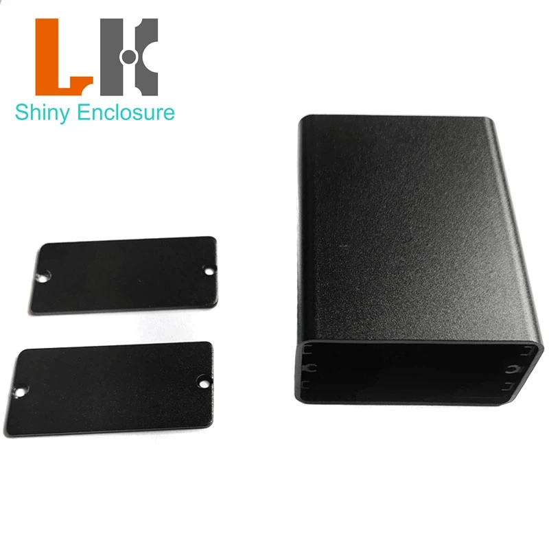 23x44x60mm High Quality Black Aluminum PCB Instrument Box Enclosure Electronic Project Case DIY Wiring Connection Box Enclosure