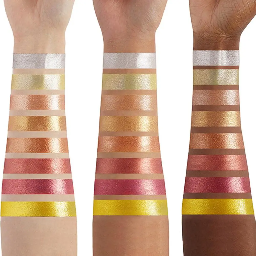 لوحة مكياج بهايلايتر من الورد ثلاثي الأبعاد ، مستحضرات تجميل برونزي ، بودرة لامعة ، كونتور وجه ، راحة رائعة ، زهرة 1 led