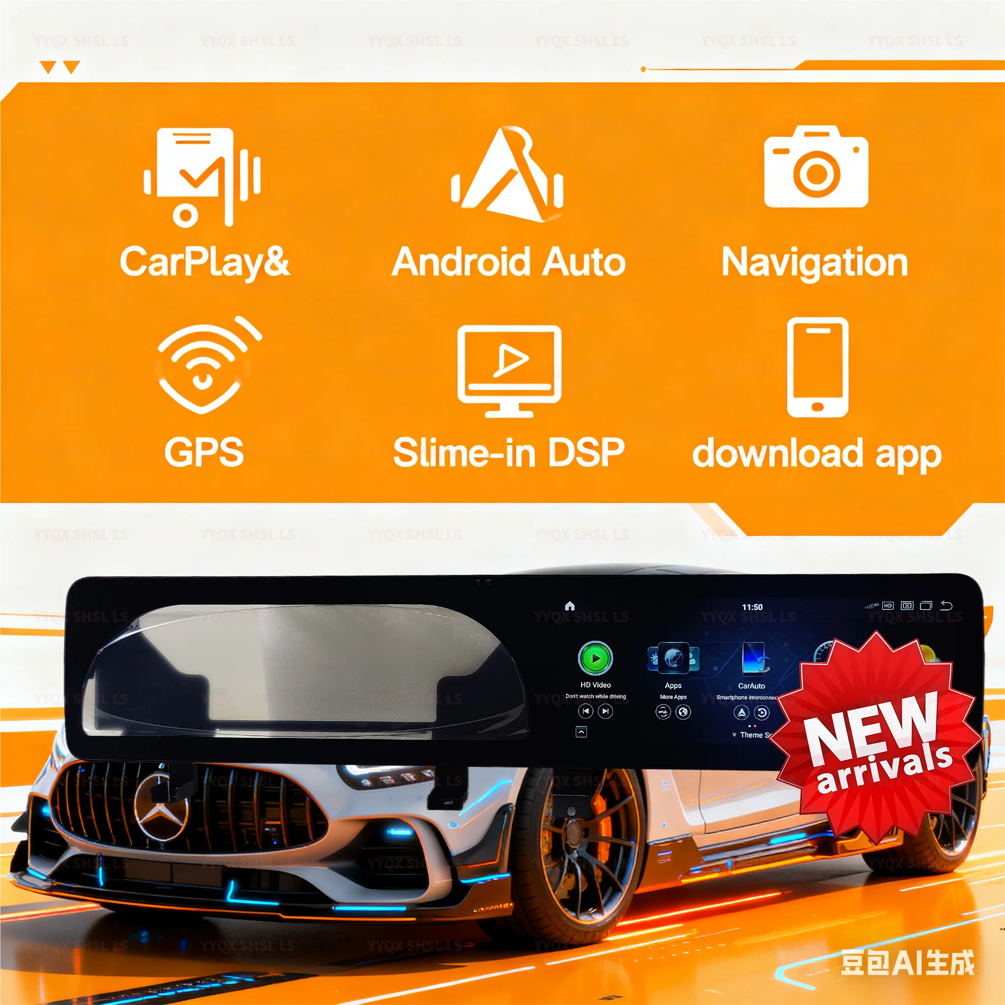 

12.3 Inch for Mercedes Benz S Class W221 Touch Screen Android Car GPS Navigator Car Radio Car Multimedia Player Auto carplay