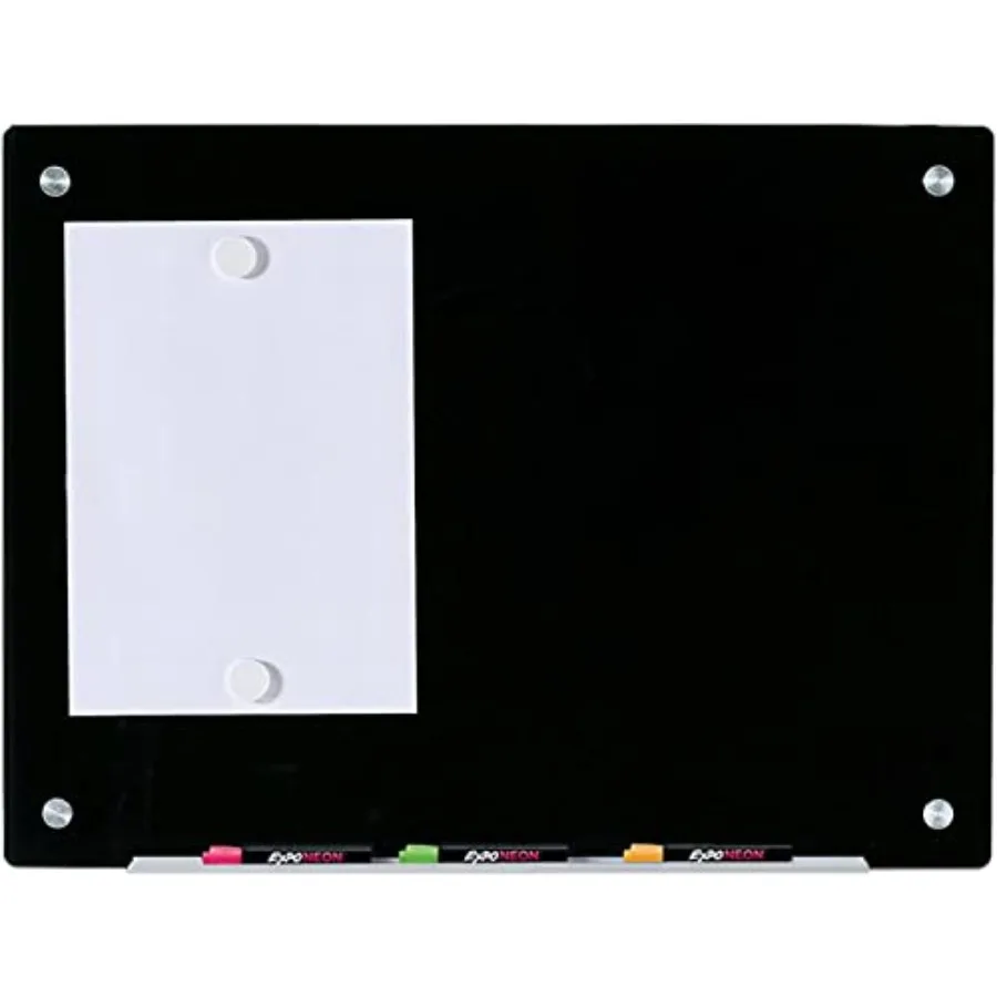 

Glass Dry-Erase Board Set - - Includes Magnets, Hardware and Marker Tray